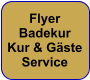 Flyer Badekur Kur & Gäste Service